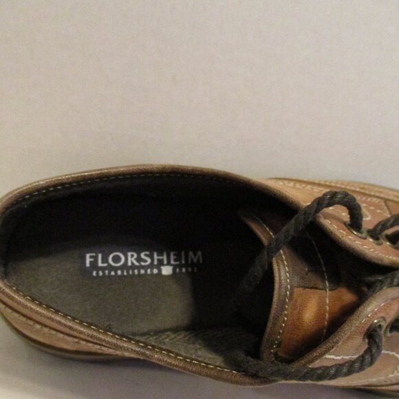 Florsheim Oxford Men Size 8 Brown Leather Lace Up Dress Shoes